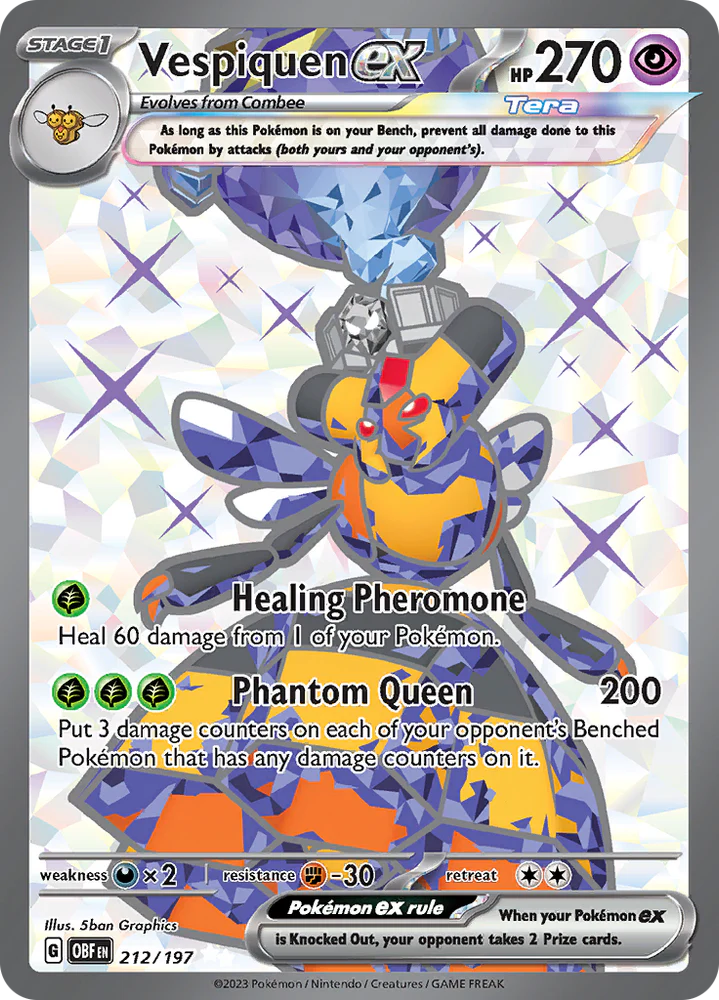 Vespiquen ex - 212/197 - SV03: Obsidian Flames (OBF)