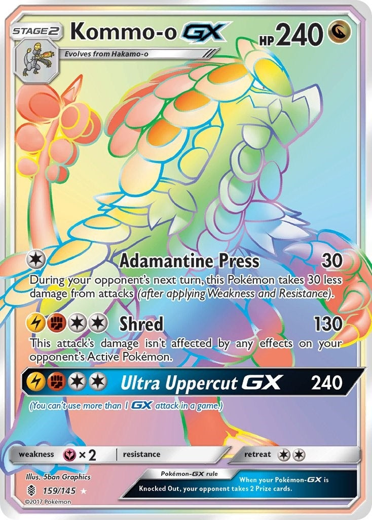 Image for Kommo-o GX (Secret) (159/145) (SM02) - Pokemon