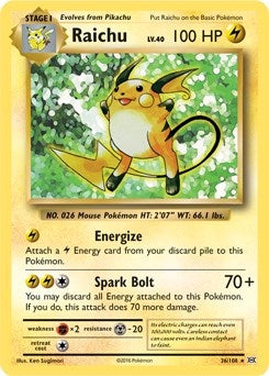 Image for Raichu - 36/108 (XY Evolutions) (036/108) (PR) - Pokemon