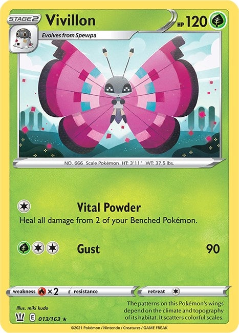Image for Vivillon (013/163) (SWSH05) - Pokemon