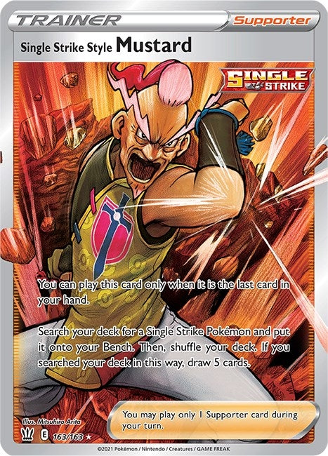 Image for Single Strike Style Mustard (Full Art) (163/163) (SWSH05) - Pokemon