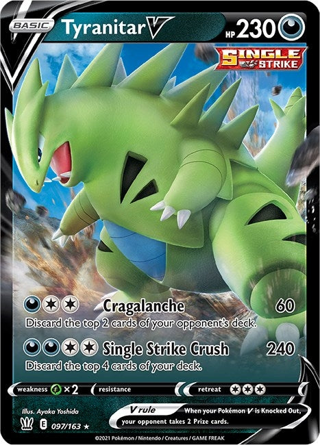 Image for Tyranitar V (097/163) (SWSH05) - Pokemon