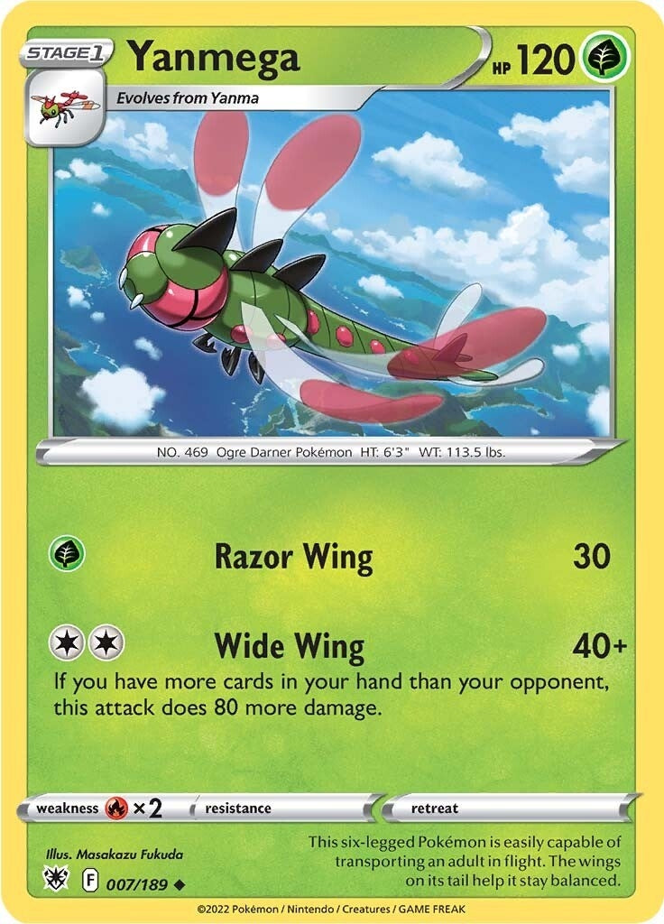 Image for Yanmega (007/189) (SWSH10) - Pokemon