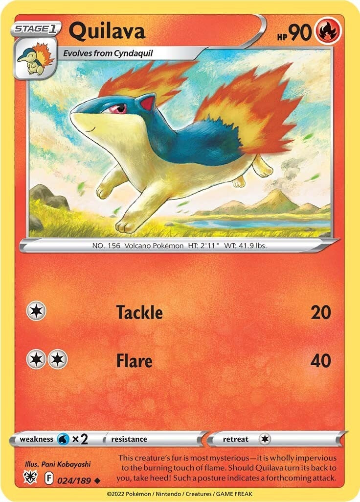 Image for Quilava (024/189) (SWSH10) - Pokemon
