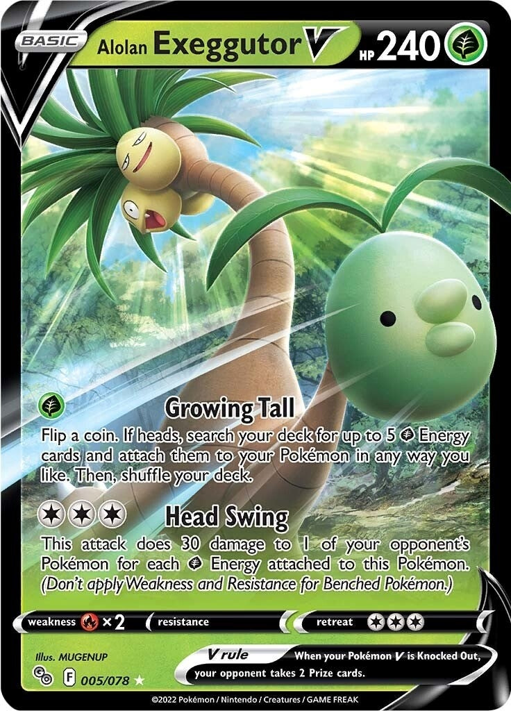 Image for Alolan Exeggutor V (005/078) (PGO) - Pokemon