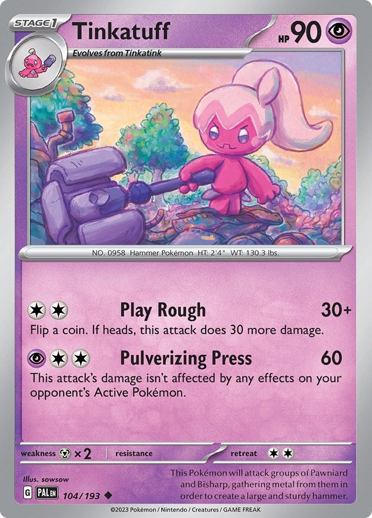 Image for Tinkatuff (104/193) (PAL) - Pokemon