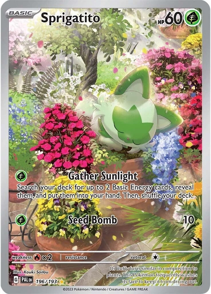 Image for Sprigatito (196/193) (PAL) - Pokemon
