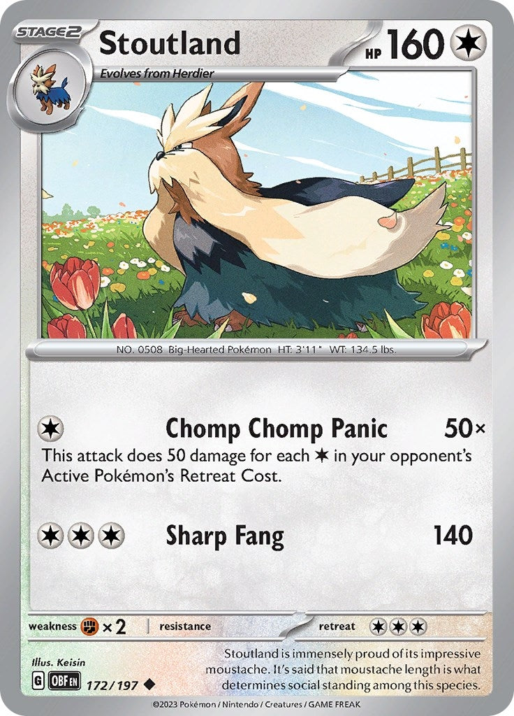 Image for Stoutland (172/197) (OBF) - Pokemon