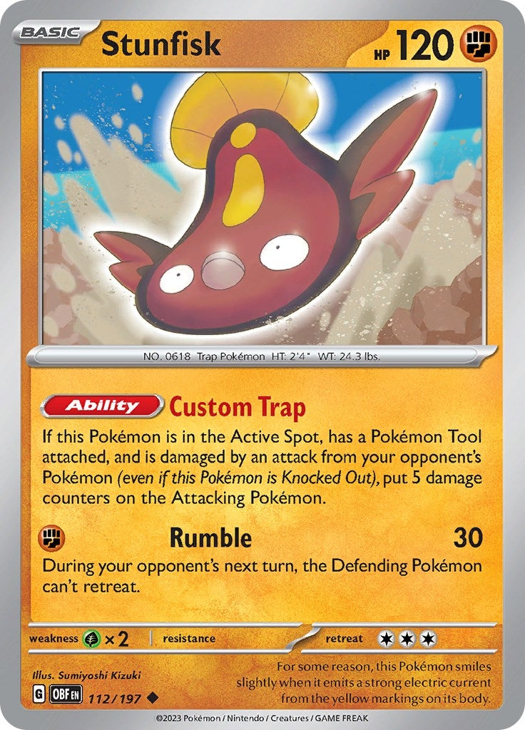 Image for Stunfisk (112/197) (OBF) - Pokemon