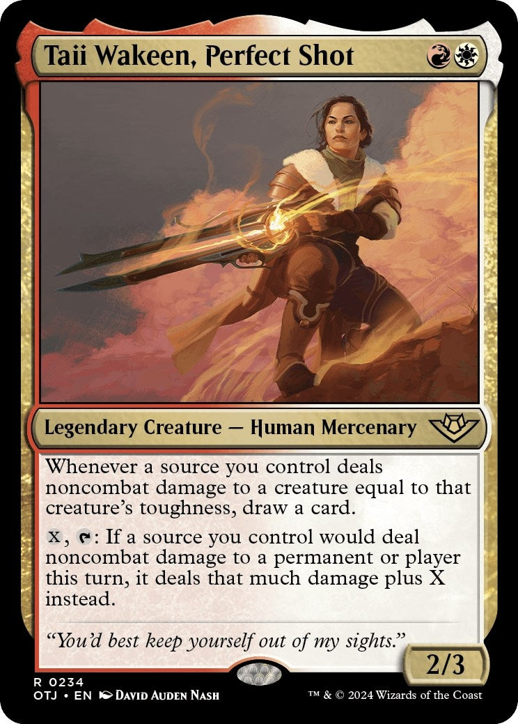 Image for Taii Wakeen, Perfect Shot (234) (OTJ) - Magic: The Gathering