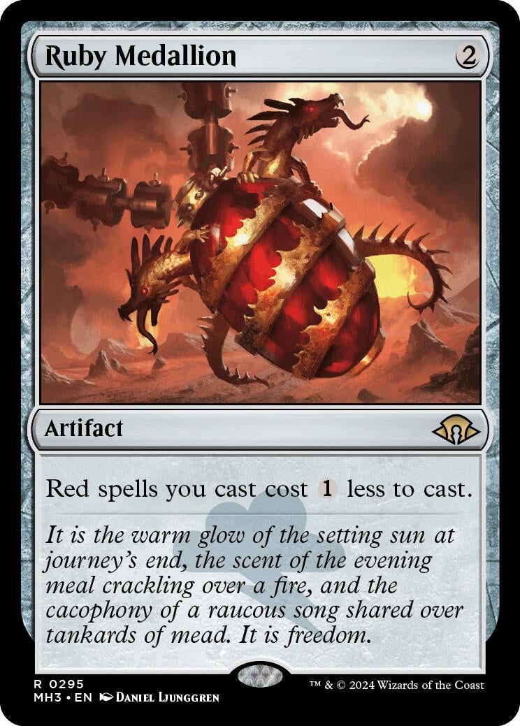Image for Ruby Medallion (295) (MH3) - Magic: The Gathering