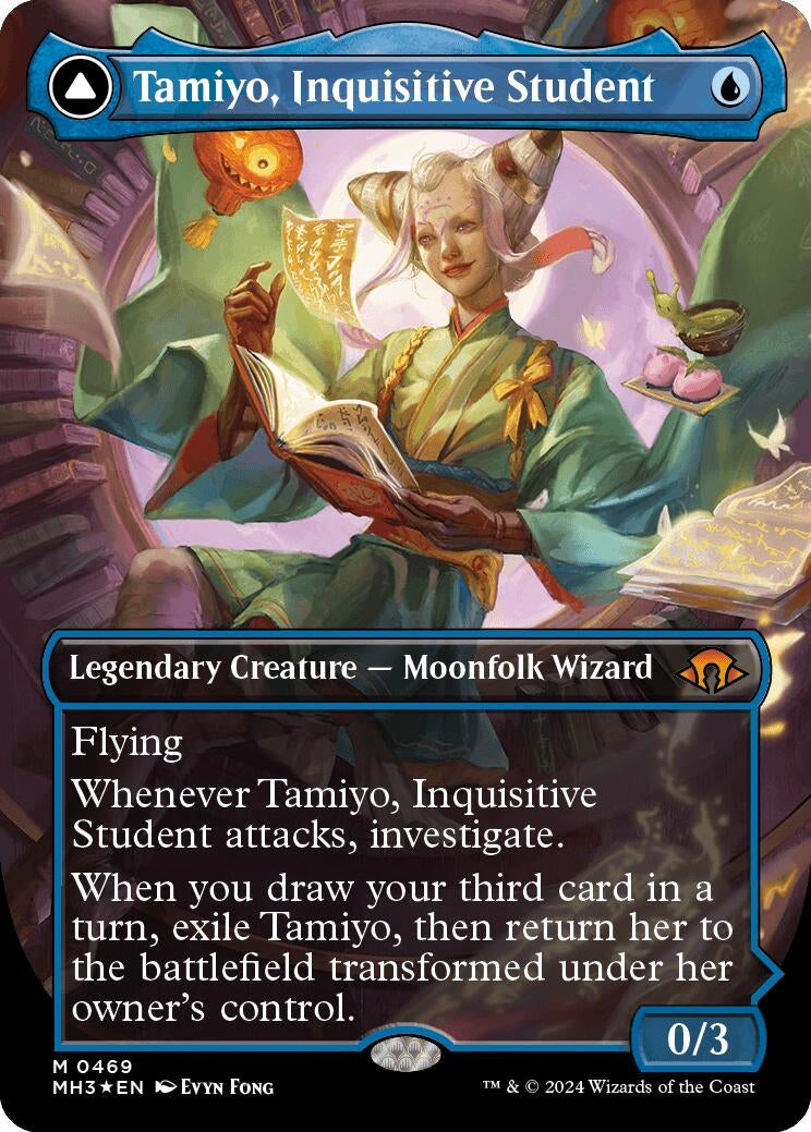 Image for Tamiyo, Inquisitive Student (Borderless) (Textured Foil) (469) (MH3) - Magic: The Gathering