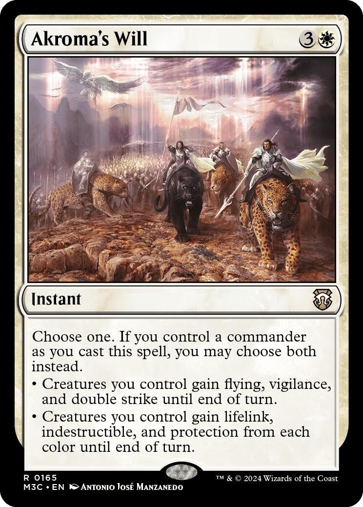 Image for Akroma's Will (165) (M3C) - Magic: The Gathering