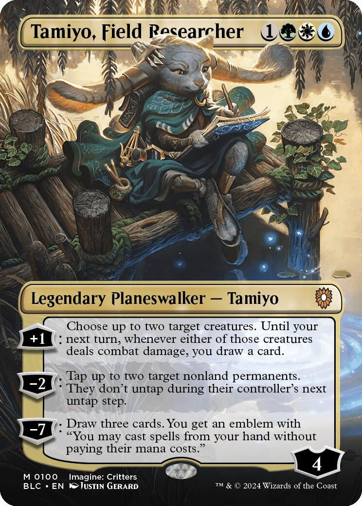 Image for Tamiyo, Field Researcher (Borderless) (100) (BLC) - Magic: The Gathering