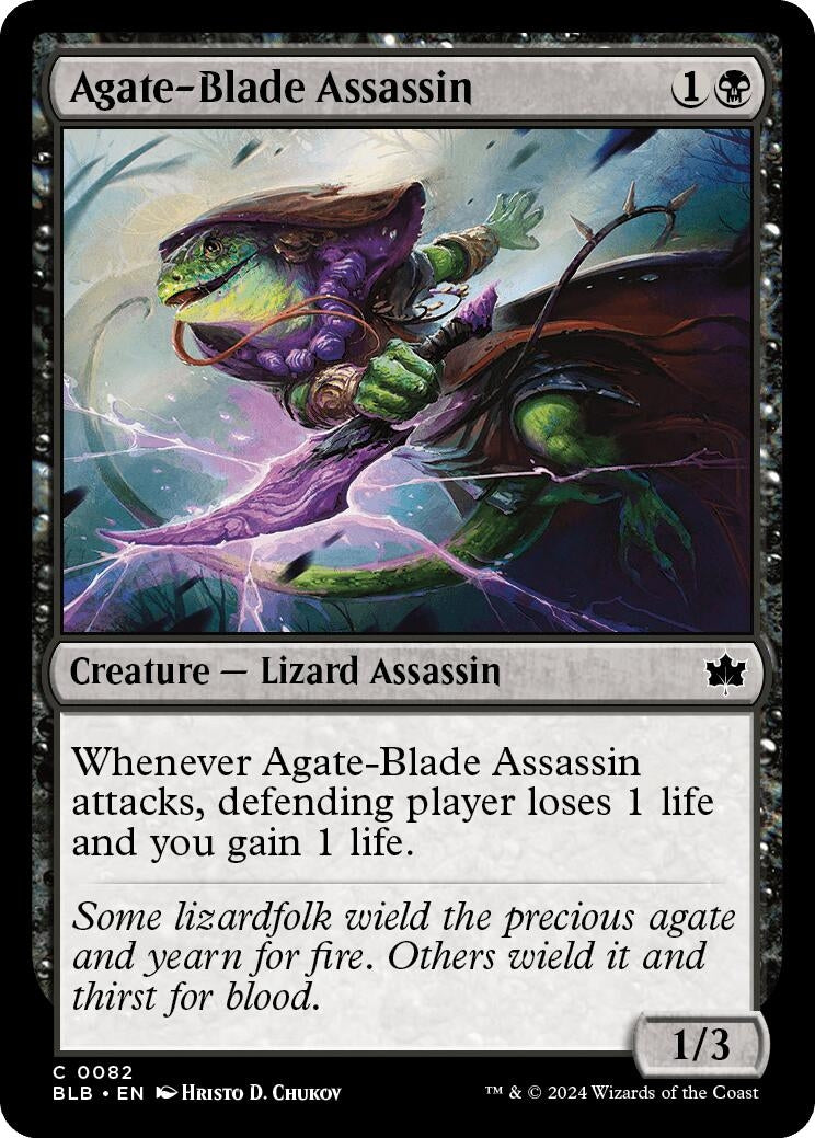 Image for Agate-Blade Assassin (82) (BLB) - Magic: The Gathering
