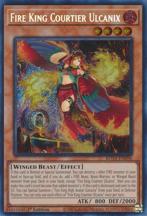 Image for Fire King Courtier Ulcanix (ROTA-EN098) (ROTA) - YuGiOh