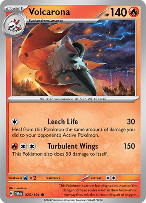 Image for Volcarona (025/191) (SSP) - Pokemon