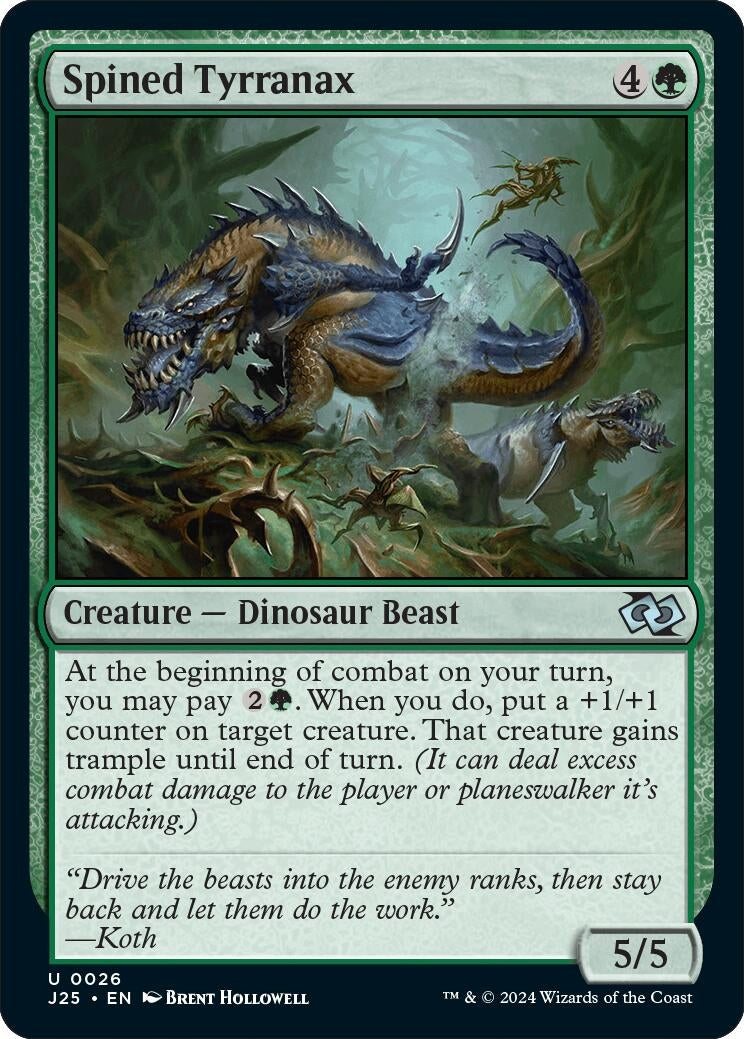 Image for Spined Tyrranax (26) (J25) - Magic: The Gathering