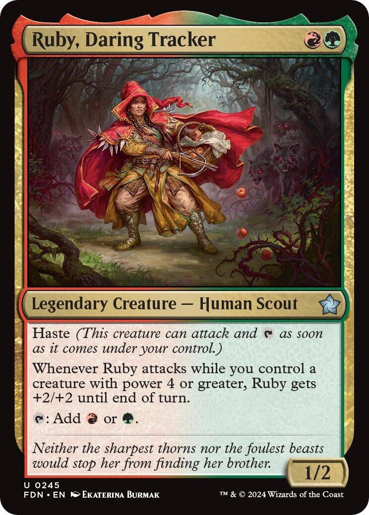 Image for Ruby, Daring Tracker (245) (FDN) - Magic: The Gathering