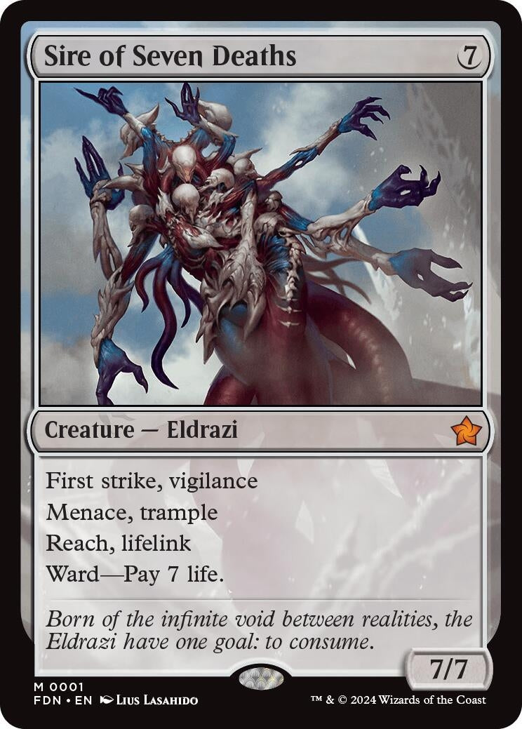Image for Sire of Seven Deaths (1) (FDN) - Magic: The Gathering