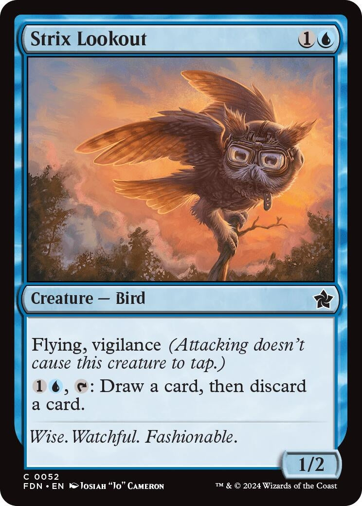 Image for Strix Lookout (52) (FDN) - Magic: The Gathering