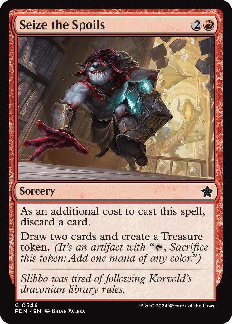 Image for Seize the Spoils (546) (FDN) - Magic: The Gathering