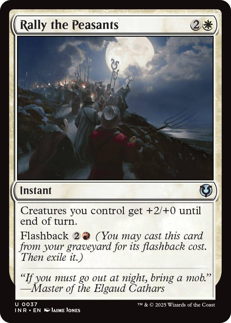 Image for Rally the Peasants (37) (INR) - Magic: The Gathering