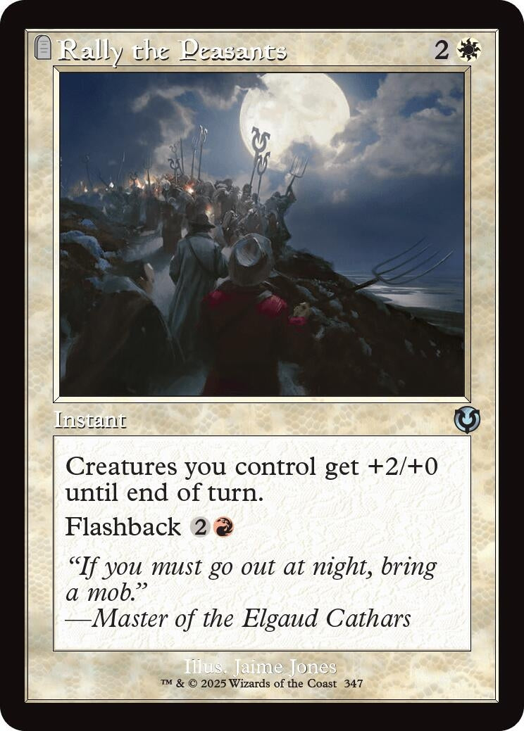Image for Rally the Peasants (Retro Frame) (347) (INR) - Magic: The Gathering