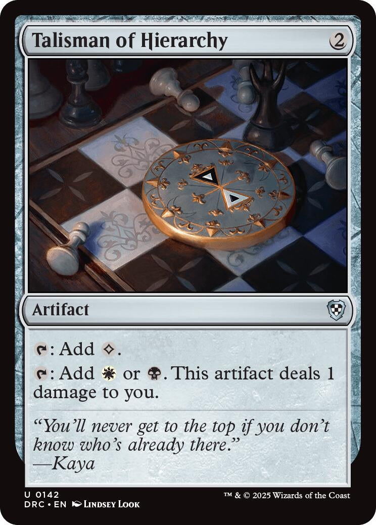 Image for Talisman of Hierarchy (142) (DRC) - Magic: The Gathering