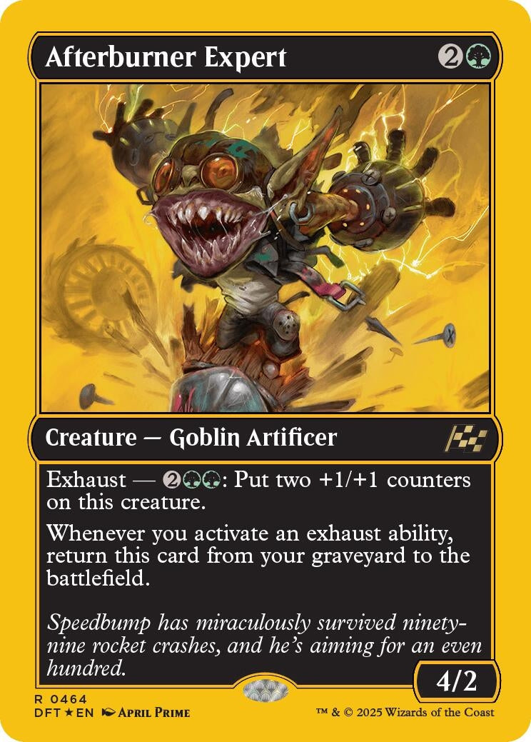 Image for Afterburner Expert (First-Place Foil) (464) (DFT) - Magic: The Gathering