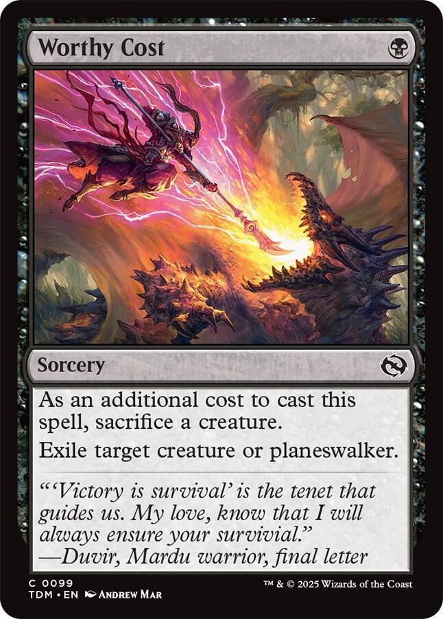 Worthy Cost - Tarkir: Dragonstorm (TDM)