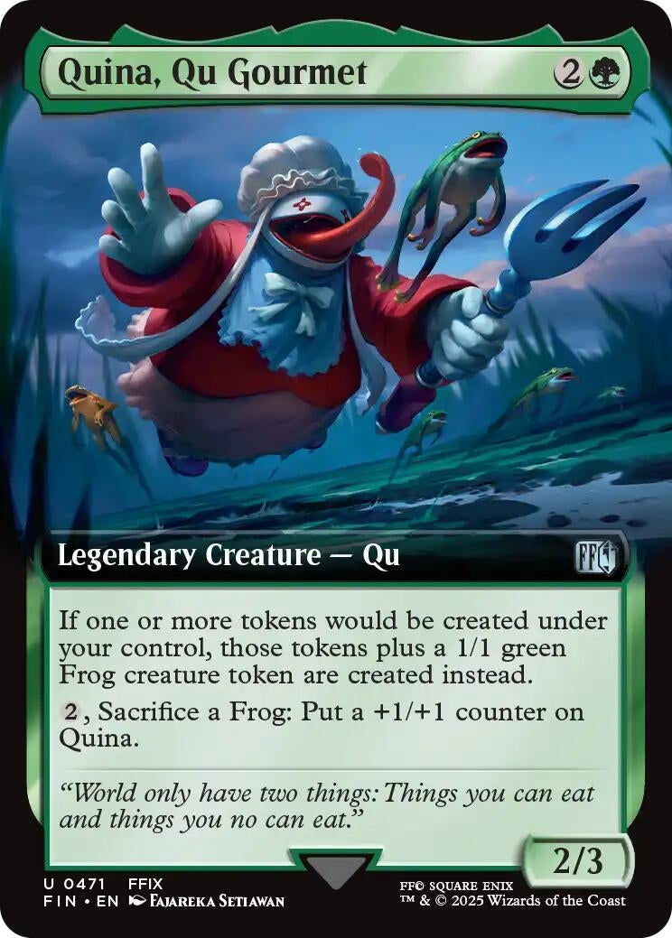 Image for Quina, Qu Gourmet (Extended Art) (471) (FIN) - Magic: The Gathering