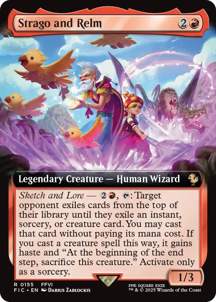 Image for Strago and Relm (Extended Art) (155) (FIC) - Magic: The Gathering