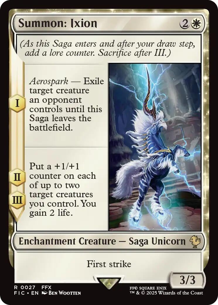 Image for Summon: Ixion (Surge Foil) (27) (FIC) - Magic: The Gathering