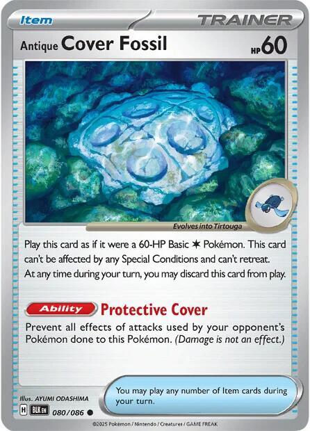 Antique Cover Fossil - SV: Black Bolt (BLK)