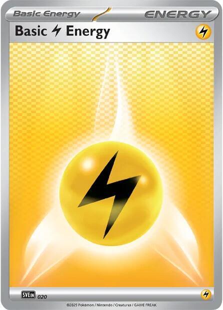 Basic Lightning Energy - 020 - SVE: Scarlet & Violet Energies (SVE)