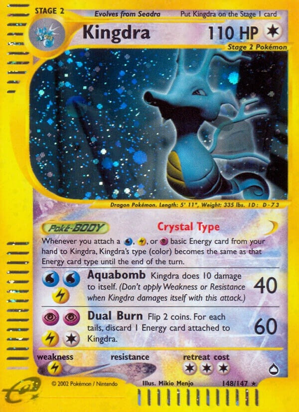Image for Kingdra (148) (148/147) (AQ) - Pokemon