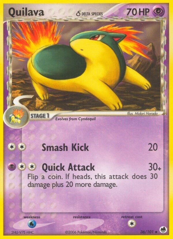Image for Quilava (Delta Species) (36/101) (DF) - Pokemon