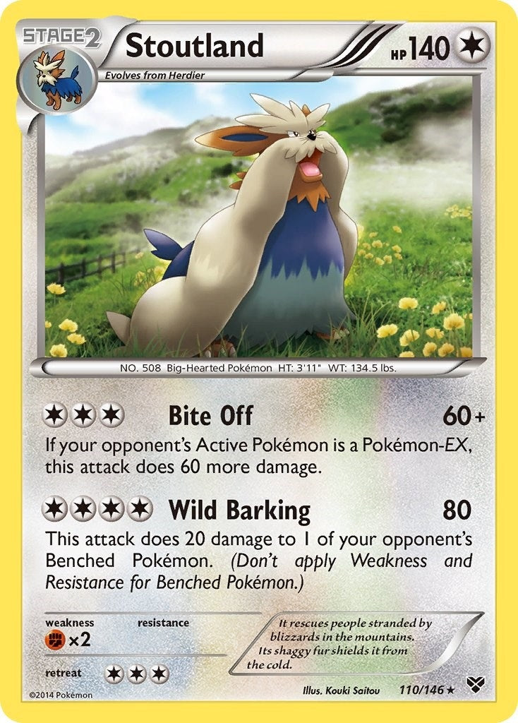 Image for Stoutland (110/146) (XY) - Pokemon