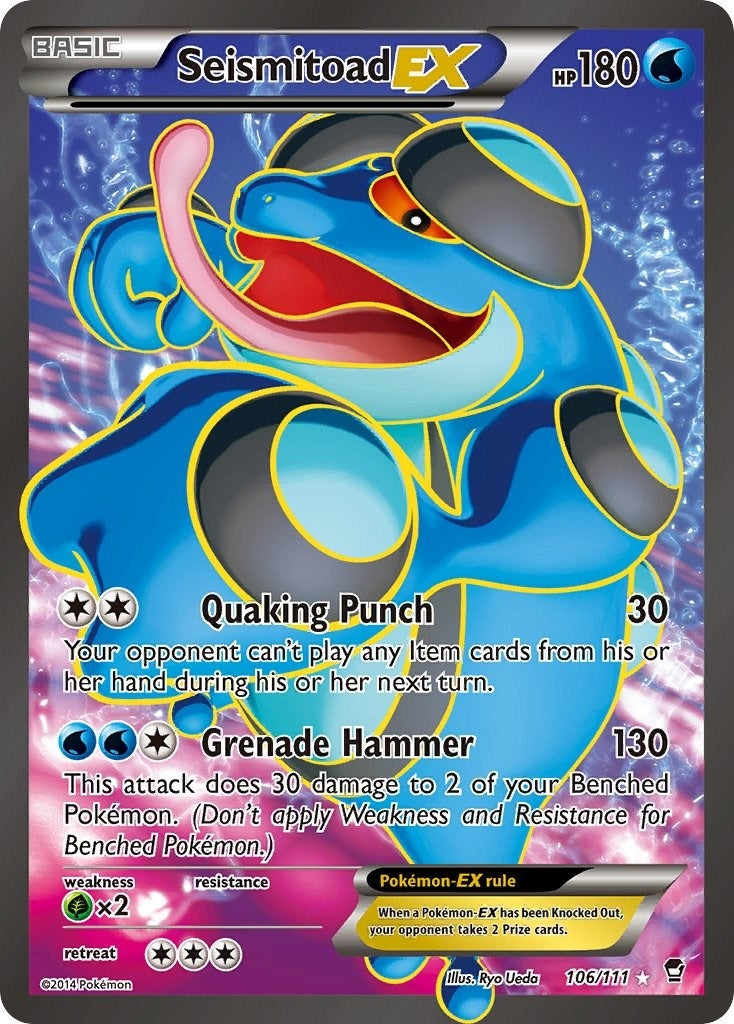 Image for Seismitoad EX (106 Full Art) (106/111) (FFI) - Pokemon
