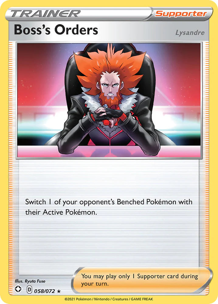 Boss's Orders - 058/072 - Sword & Shield: Shining Fates