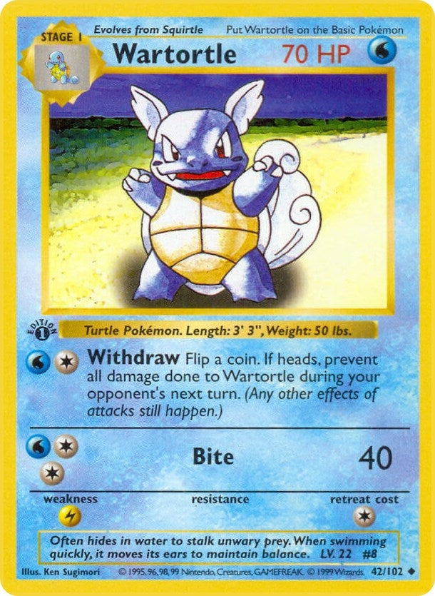 Image for Wartortle (042/102) (BSS) - Pokemon