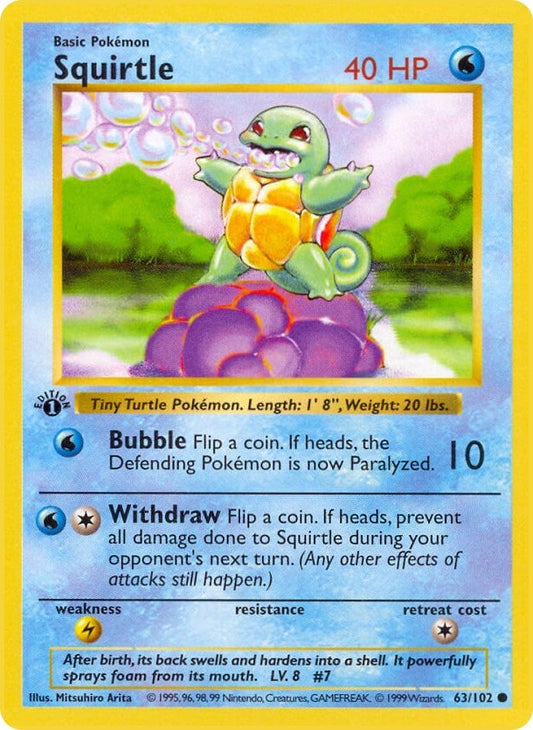 Image for Squirtle (063/102) (BSS) - Pokemon