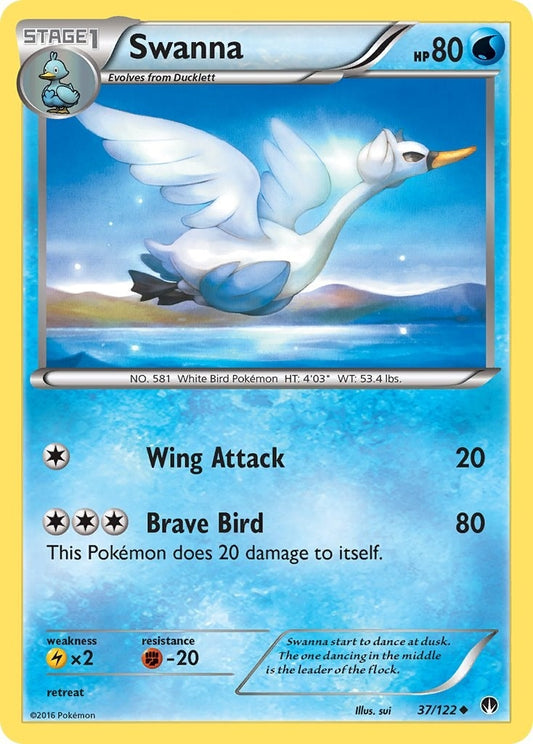Image for Swanna (37/122) (BKP) - Pokemon