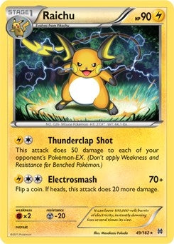 Image for Raichu - 49/162 (XY BREAKthrough) (Cracked Ice Holo) (049/162) (PR) - Pokemon