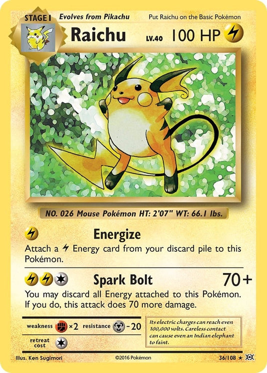 Image for Raichu (36/108) (EVO) - Pokemon