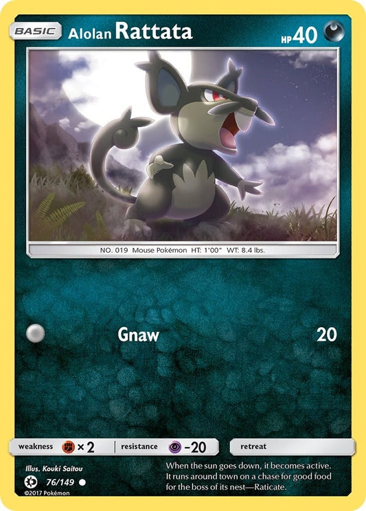 Image for Alolan Rattata (76/149) (SM01) - Pokemon