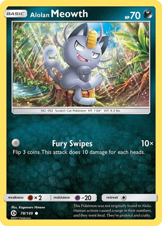 Image for Alolan Meowth (78/149) (SM01) - Pokemon