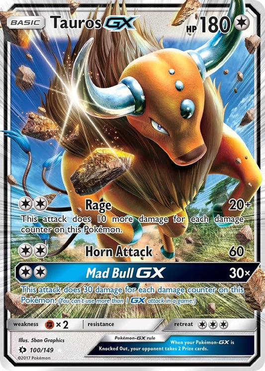 Image for Tauros GX (100/149) (SM01) - Pokemon