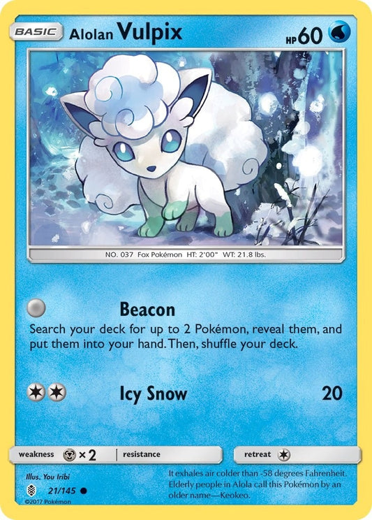 Image for Alolan Vulpix (21/145) (SM02) - Pokemon
